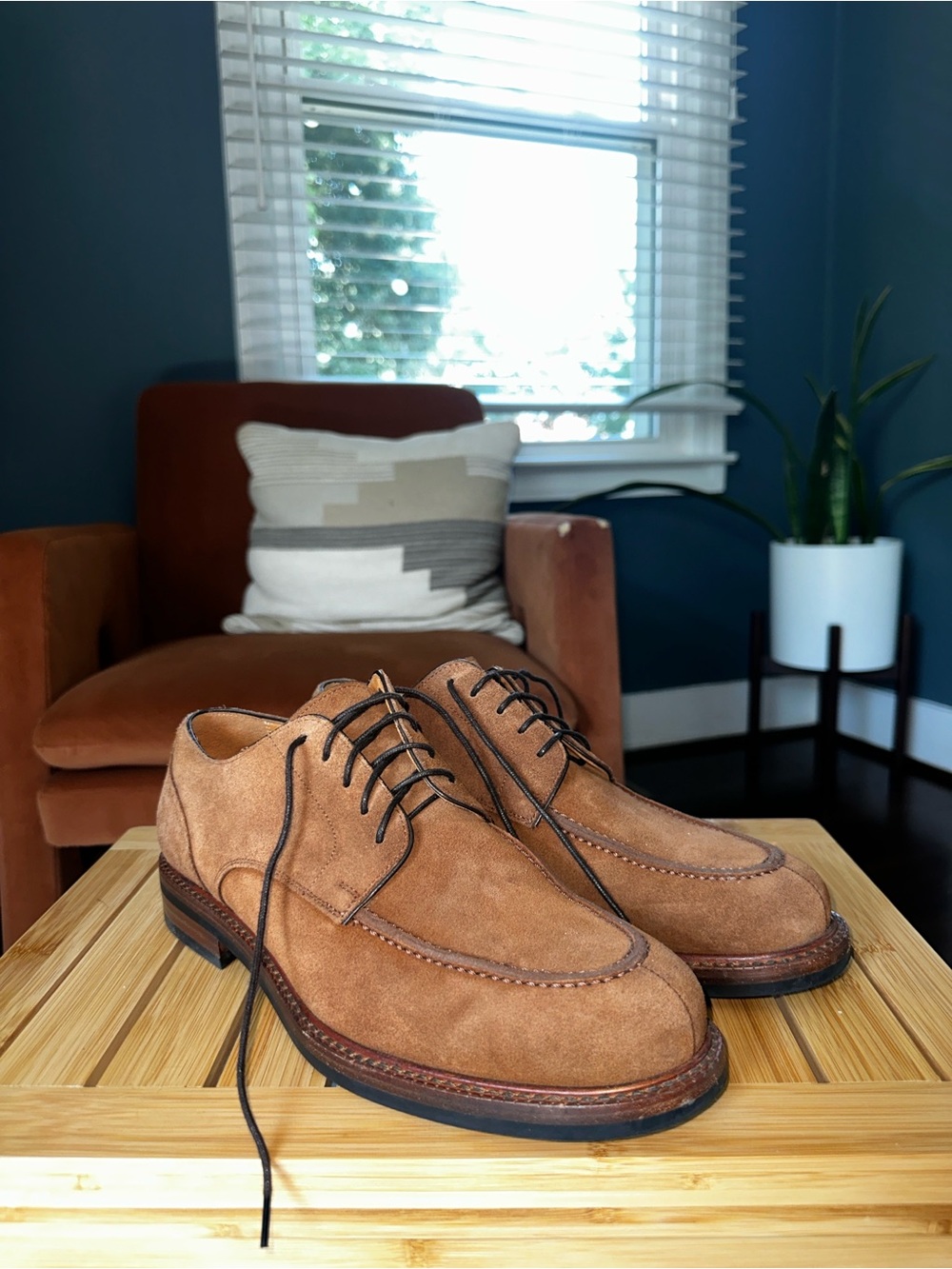 Beckett Simonon Anders Suede Split Toe Derbies